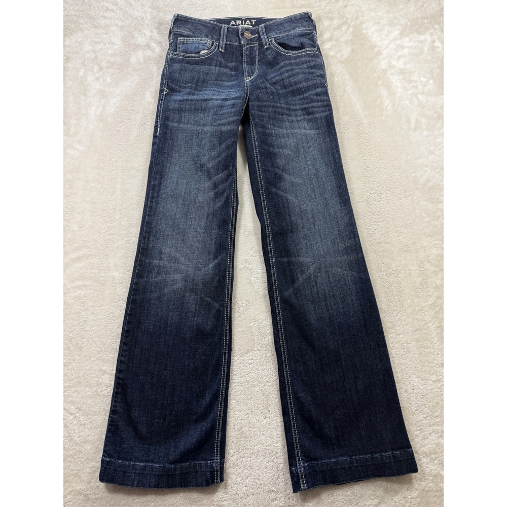 Ariat Womens Trouser Aisha Wide Jeans 26R Meas: 26x32.5
